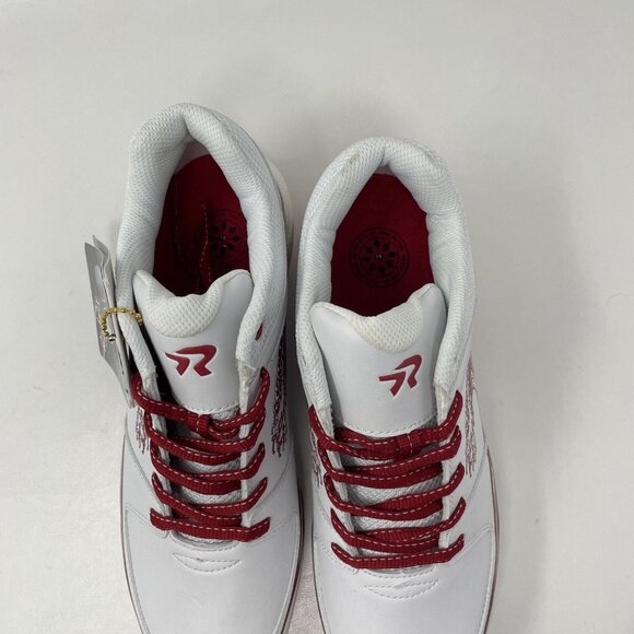 Ringor Flite Spikes Softball Metal Cleats Womens 10 Rising Tide White Red Wave‎ - Picture 3 of 9